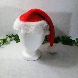EUC: Sparkle Red White Christmas Santa Hat Festive Headwear
